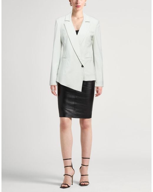 Grifoni White Light Blazer Virgin Wool, Elastane