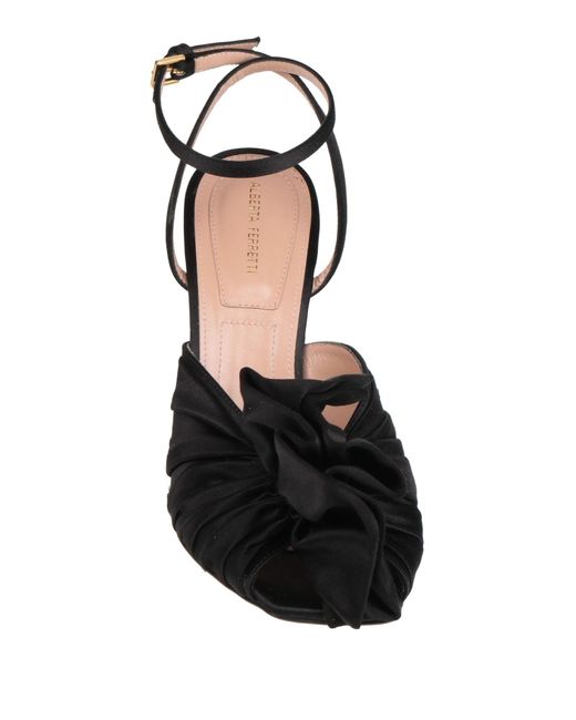 Alberta Ferretti Black Sandals Textile Fibers