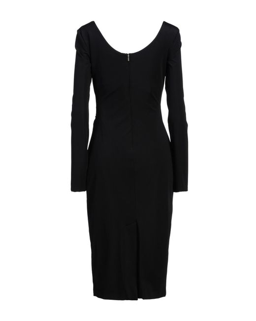 Max Mara Black Midi Dress Polyamide, Elastane