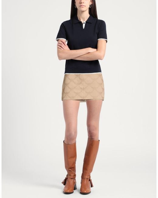 MCM Natural Sand Shorts & Bermuda Shorts Wool, Polyester