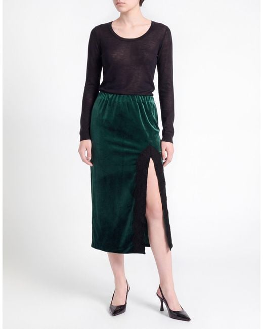 Dixie Green Midi Skirt Polyester, Elastane