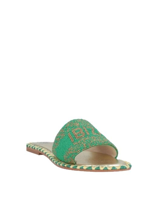De Siena Green Sandals