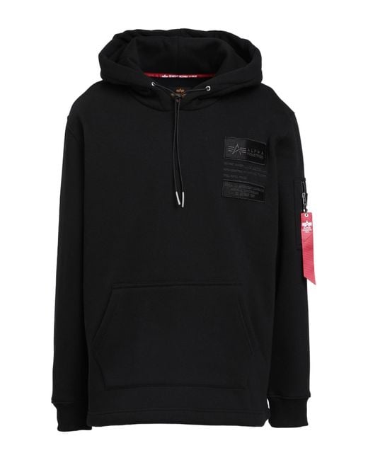 Sudadera Alpha Industries de hombre de color Black