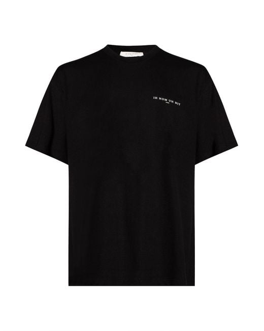 Ih Nom Uh Nit Black T-Shirt Cotton, Linen for men