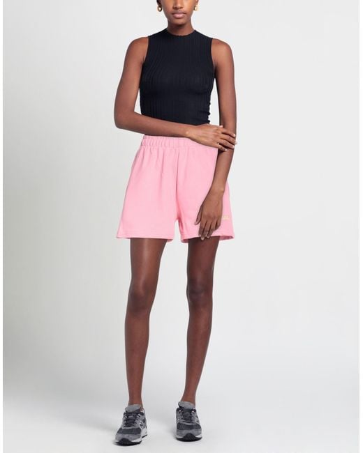 LIVINCOOL Pink Shorts & Bermuda Shorts Cotton