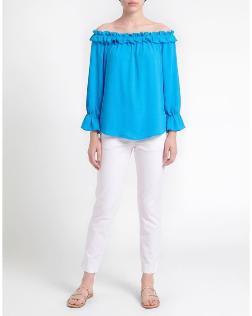 NUALY Blue Top Polyester
