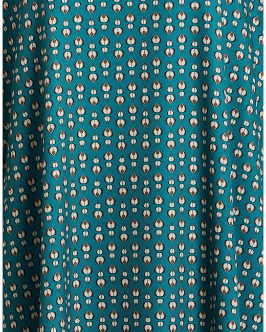 Hanita Green Midi Dress Polyester, Elastane