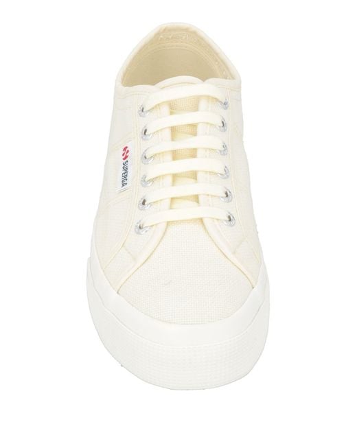 Superga White Sneakers Textile Fibers
