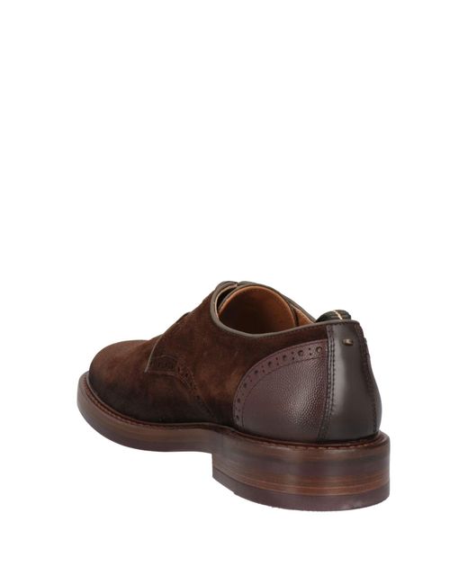 Brimarts Brown Lace-Up Shoes Soft Leather for men