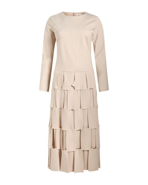 MEIMEIJ Natural Light Maxi Dress Viscose, Polyamide, Elastane