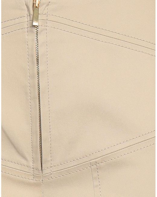 Alberta Ferretti Natural Sand Pants Cotton, Elastane