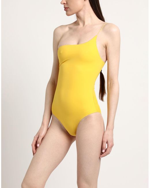 Oseree Yellow One-piece Swimsuit