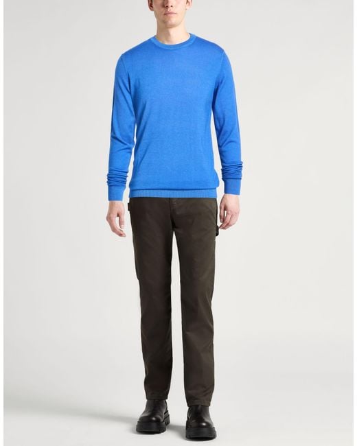 Paul & Shark Blue Sweater Virgin Wool for men