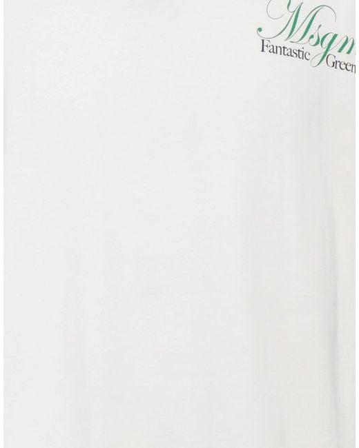 MSGM White T-shirt for men