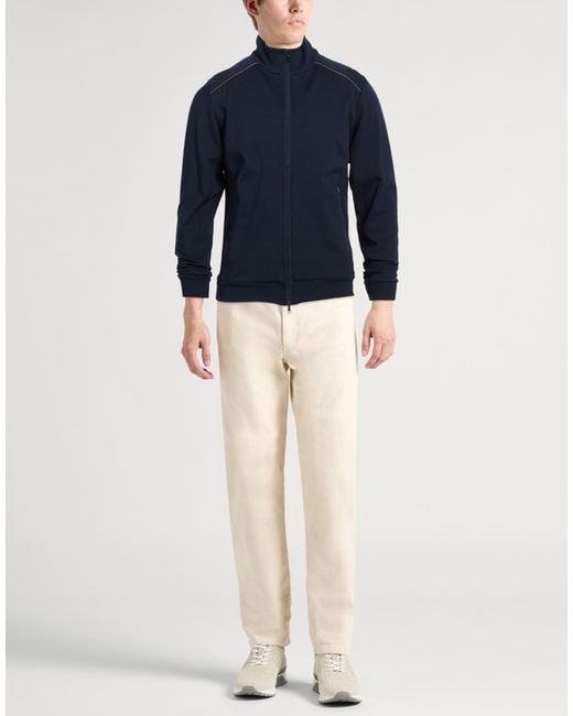 Paul & Shark Blue Sweatshirt Viscose, Polyamide, Elastane for men