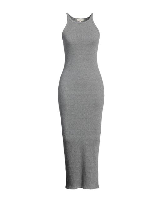 Rag & Bone Gray Maxi Dress Cotton, Polyester, Elastane