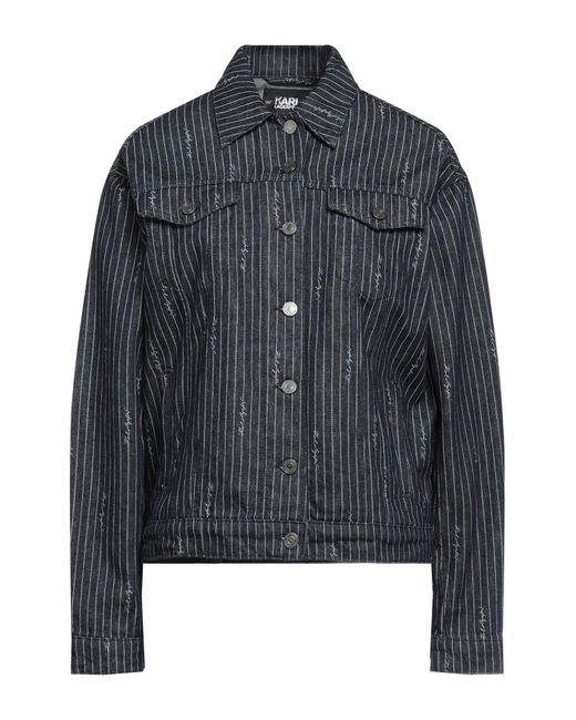 Karl Lagerfeld Black Denim Outerwear