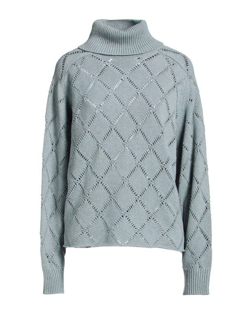 Semicouture Blue Sky Turtleneck Cashmere, Polyamide