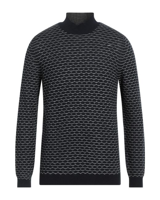 Emporio Armani Blue Midnight Turtleneck Virgin Wool, Acrylic, Viscose for men