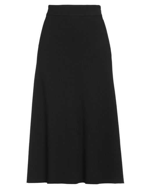 BCBGMAXAZRIA Black Midi Skirt