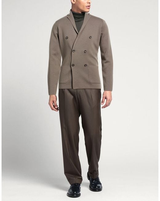 FILIPPO DE LAURENTIIS Brown Cardigan for men