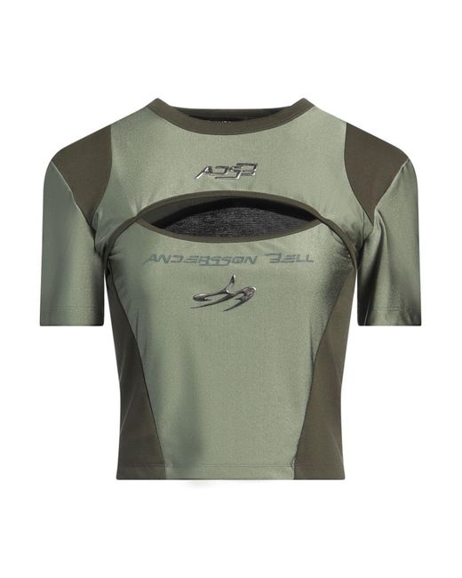 ANDERSSON BELL Green T-Shirt Nylon, Polyurethane