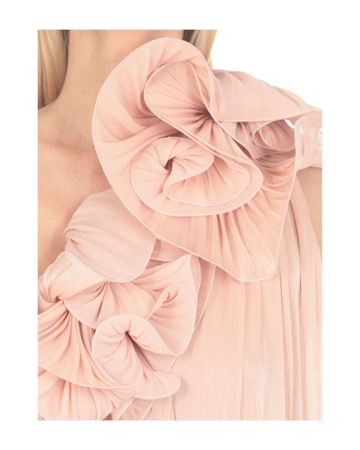 Robe longue Costarellos en coloris Pink