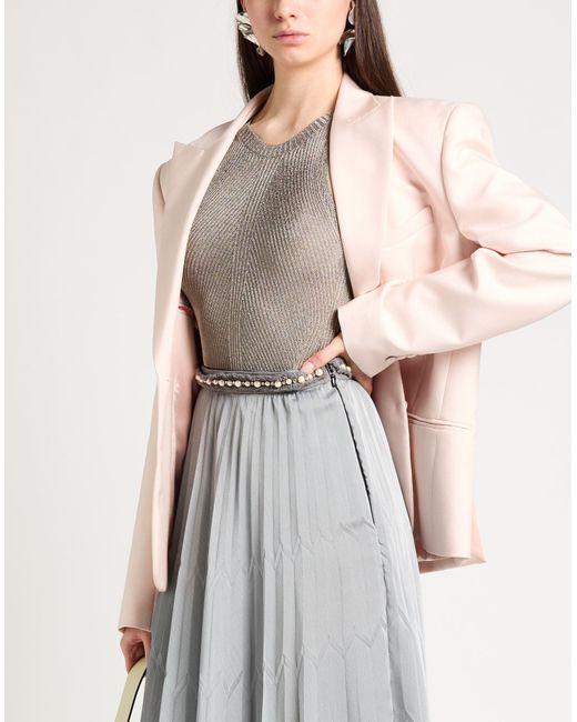 Elisabetta Franchi Gray Midi-Rock
