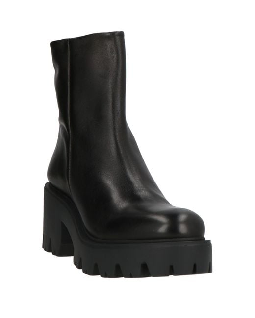 VSL Black Ankle Boots Leather