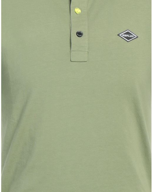 Replay Green Polo Shirt for men