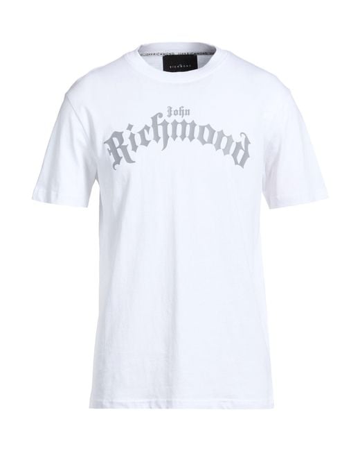 John Richmond White T-Shirt Cotton for men