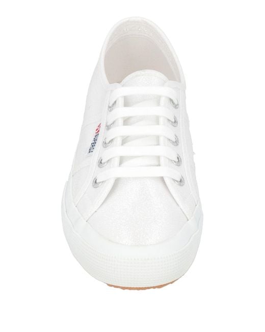 Superga White Sneakers Textile Fibers