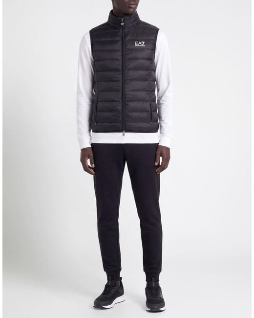 Chompa Sin Mangas EA7 de hombre de color Black