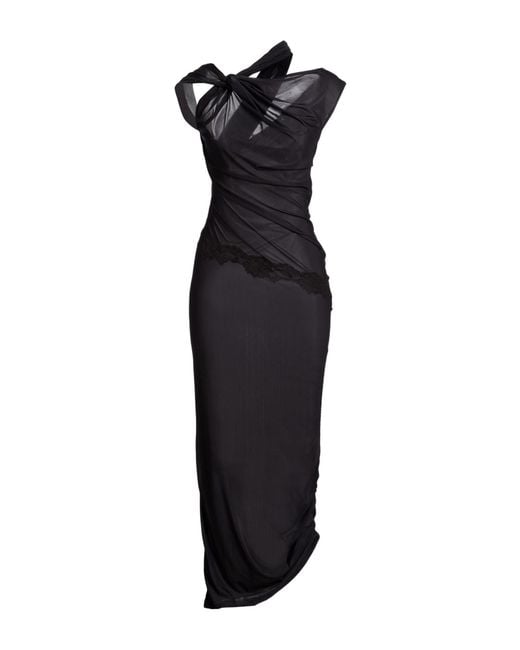 Vaillant Black Midi Dress Polyamide, Lycra