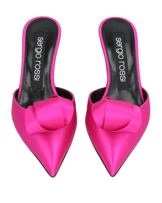Sergio Rossi Pink Mules & Clogs