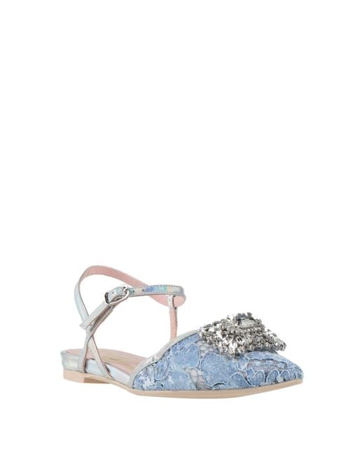 Ras White Ballet Flats