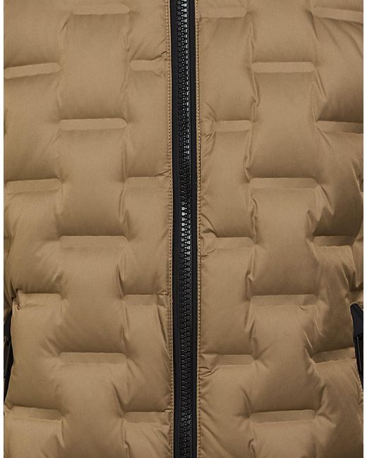 Milestone Brown Puffer Polyester, Polyamide for men