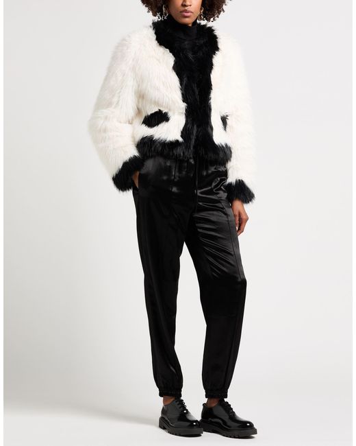 Karl Lagerfeld Black Shearling & Teddy