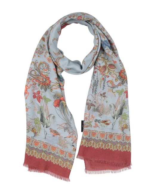 Etro Gray Scarves