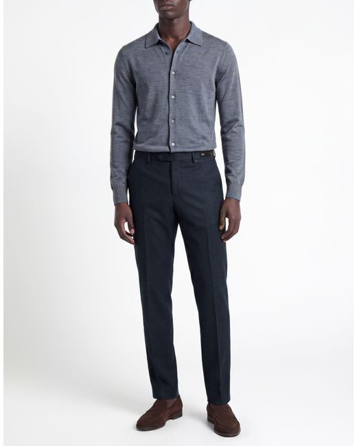PT Torino Blue Pants Wool, Elastane for men