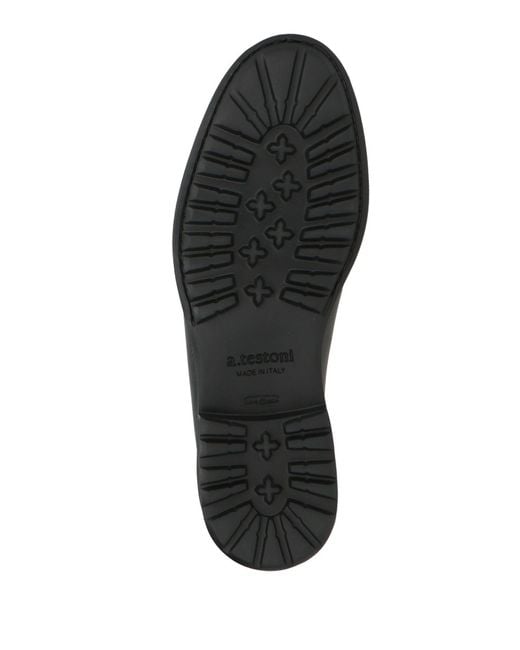 Testoni Black Loafers Calfskin for men