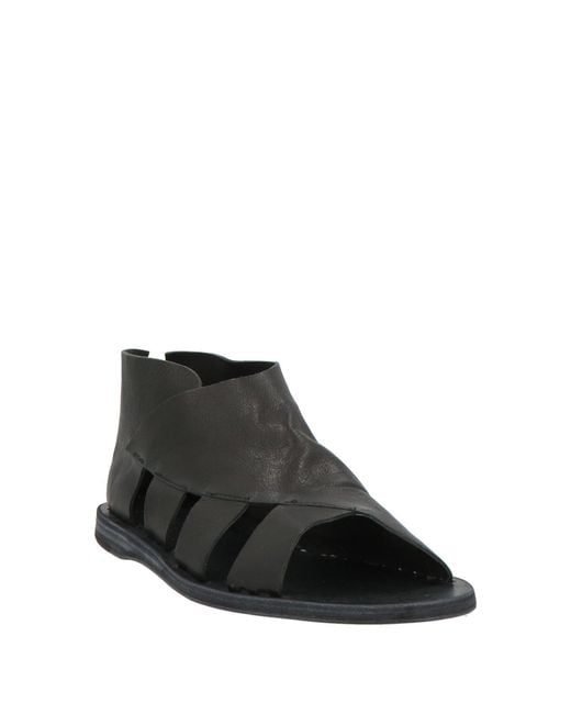Officine Creative Black Ankle Boots Leather