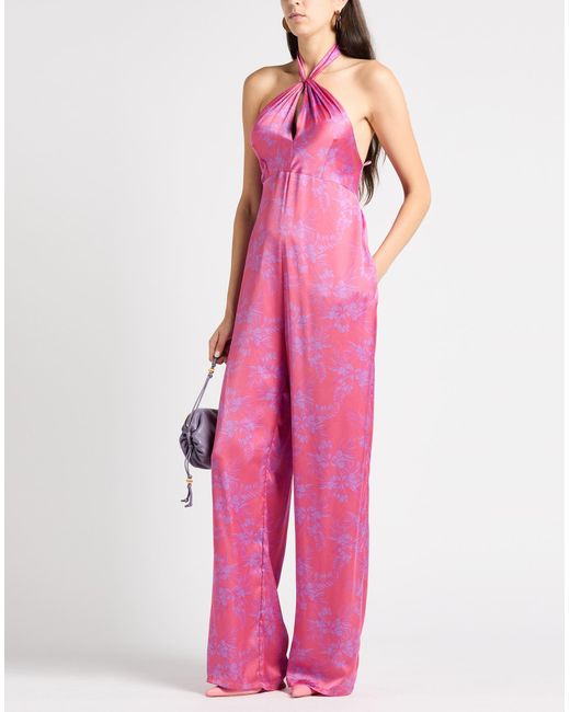 Tela Pink Jumpsuit Polyester