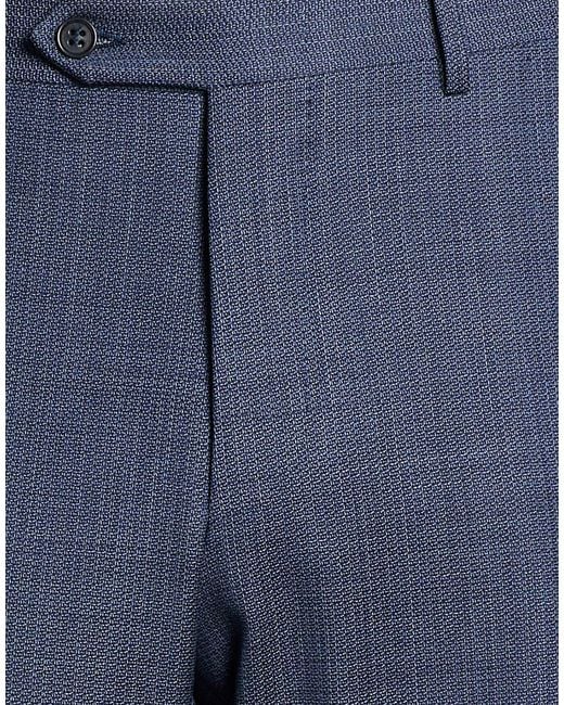 Canali Blue Pants Wool for men