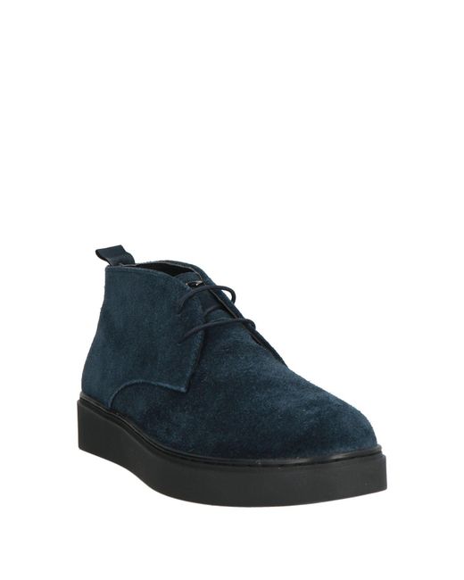 Alberto Guardiani Blue Ankle Boots for men