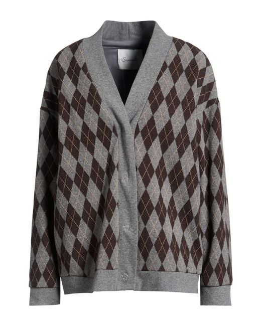 Souvenir Clubbing Black Cardigan Polyester, Cotton, Elastane
