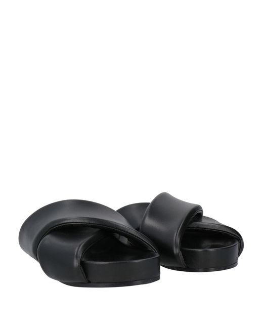 Jil Sander Black Sandals for men