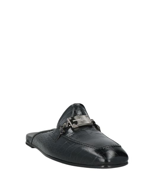 Giovanni Conti Black Mules & Clogs Leather for men