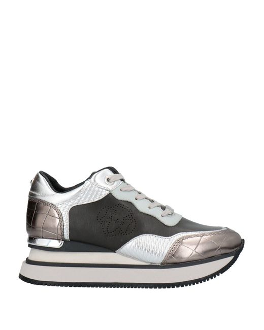 Apepazza Leather Sneakers in Steel Grey (Gray) | Lyst