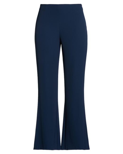 Soallure Blue Pants Polyester, Elastane